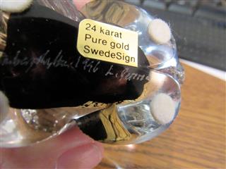 VTG SWEDEN PAIR SIGNED CRYSTAL 2